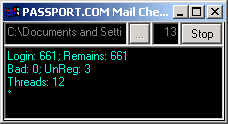 Passport.Com Mail Checker. MSN, Hotmail Mail checker